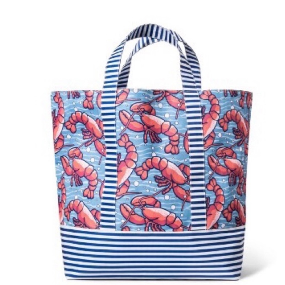 Vineyard Vines Lobster beach tote NWT